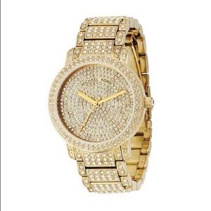 Michael Kors Diamond Crusted Gold Watch